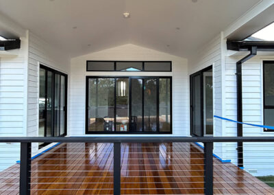 Door and window openings framed in Grovedale