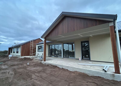 Weatherboard cladding on a timber frame in Geelong