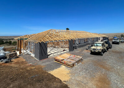 Kyema Constructions carpenter at work on site