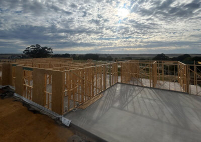 Carport frame built in timber on the Bellarine Peninsula
