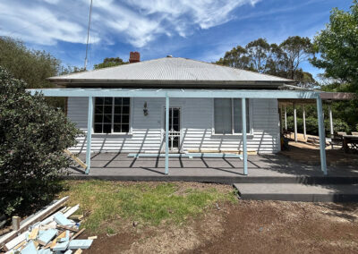 New home timber frame under construction across Geelong