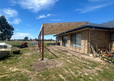 Renovation re-framing on an older Geelong home